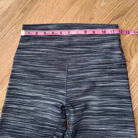 Lululemon Align Pant II 25" Mini Space Dye Herringbone Heathered Black White 6 - Picture 5 of 10